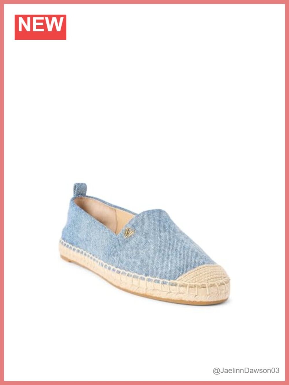 Leather Espadrille Flats Slip-On Round Toe Padded Insole Cushioned